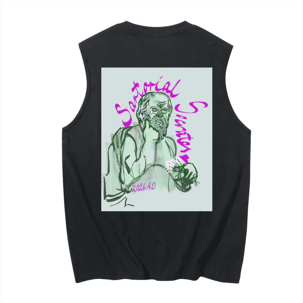 Mini Plato S S Men's Sleeveless Cotton Tank Top