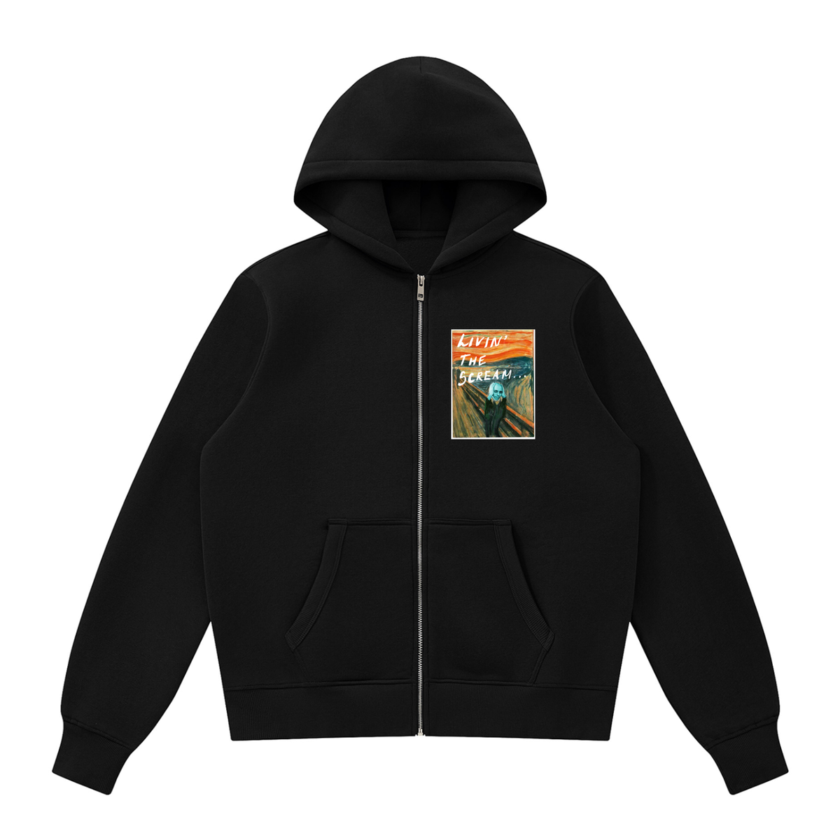 Livin' the Scream Unisex Fleece Full Zip Hoodie