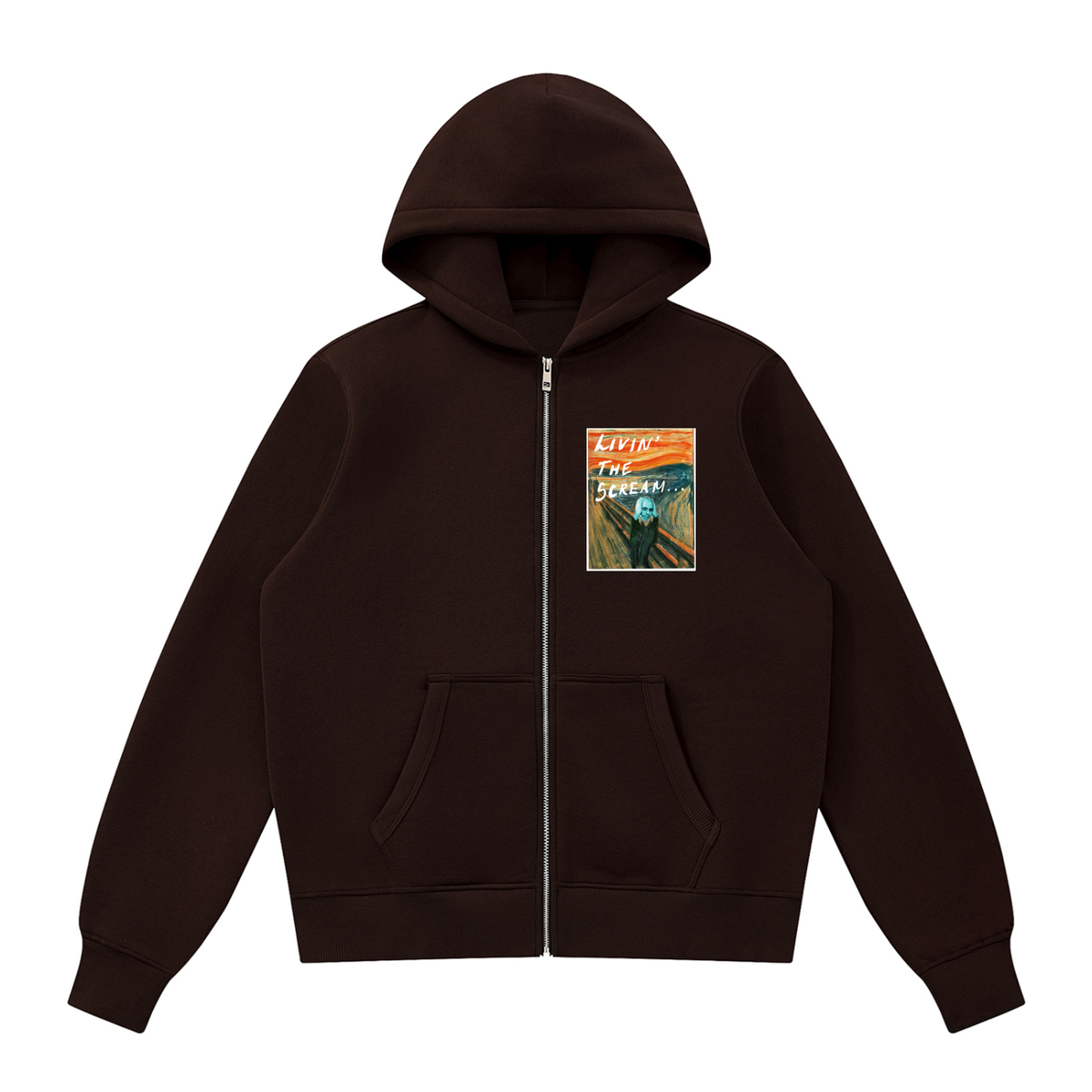 Livin' the Scream Unisex Fleece Full Zip Hoodie