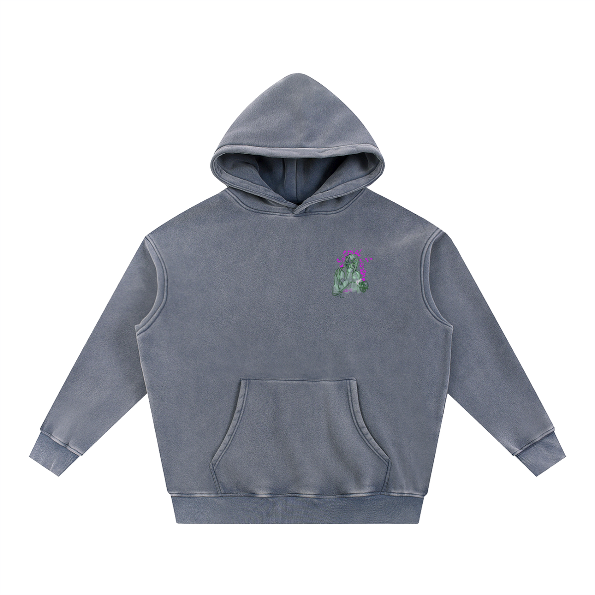 I'm With Solzhenitsyn Snow Wash Fleece Oversize Hoodie