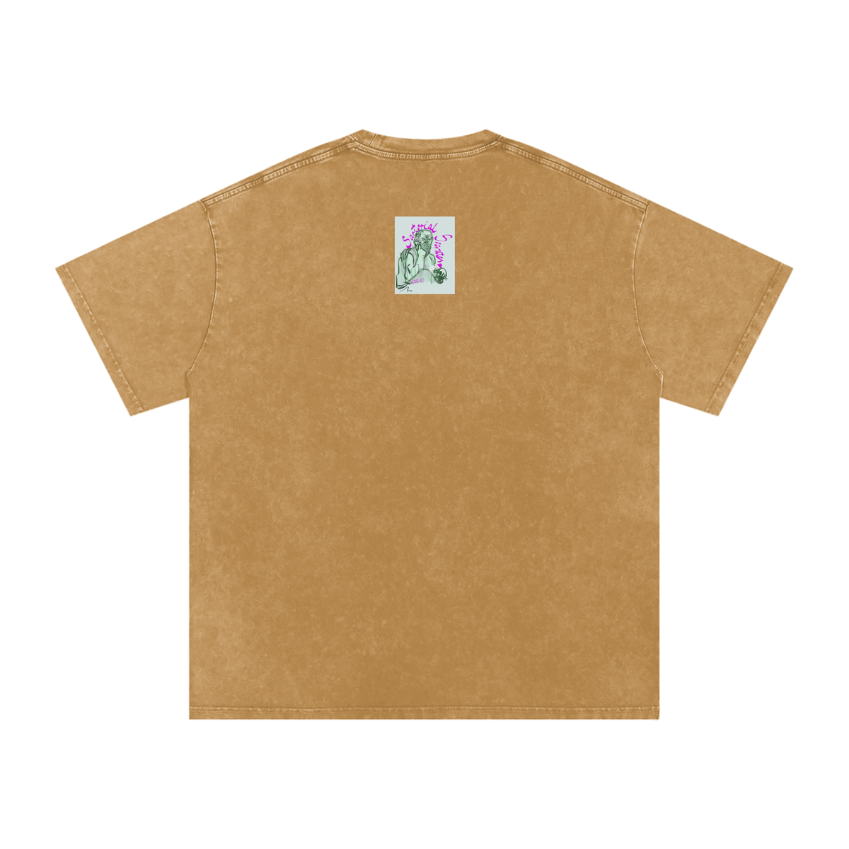 This. Guy. Snow Washed Oversized Cotton T-Shirt