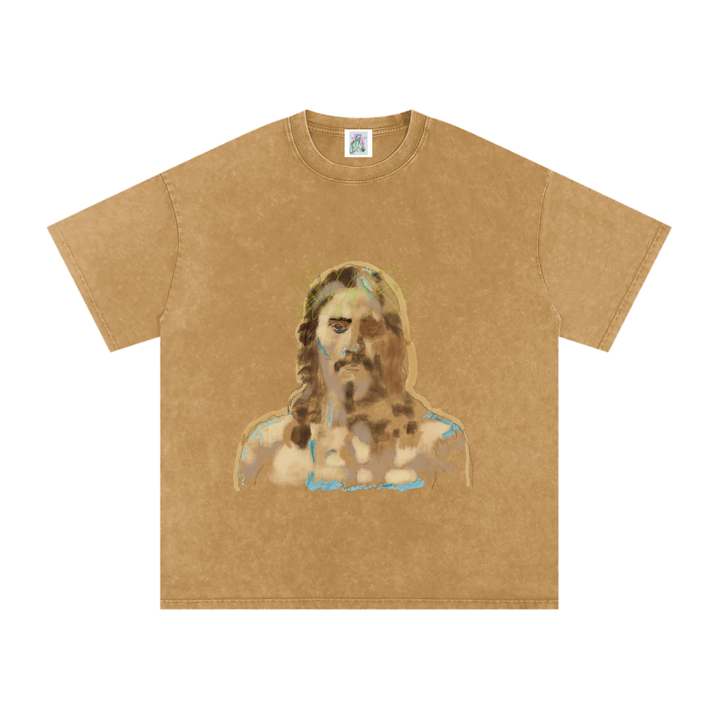 This. Guy. Big Logo Snow Washed Oversized Cotton T-Shirt