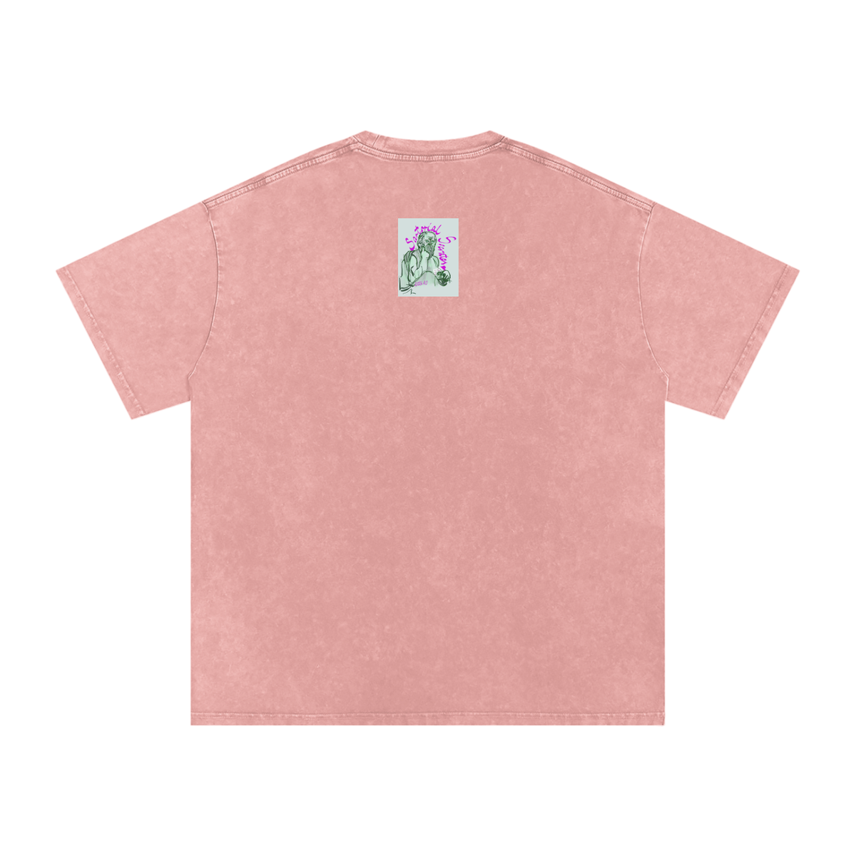 This. Guy. Snow Washed Oversized Cotton T-Shirt
