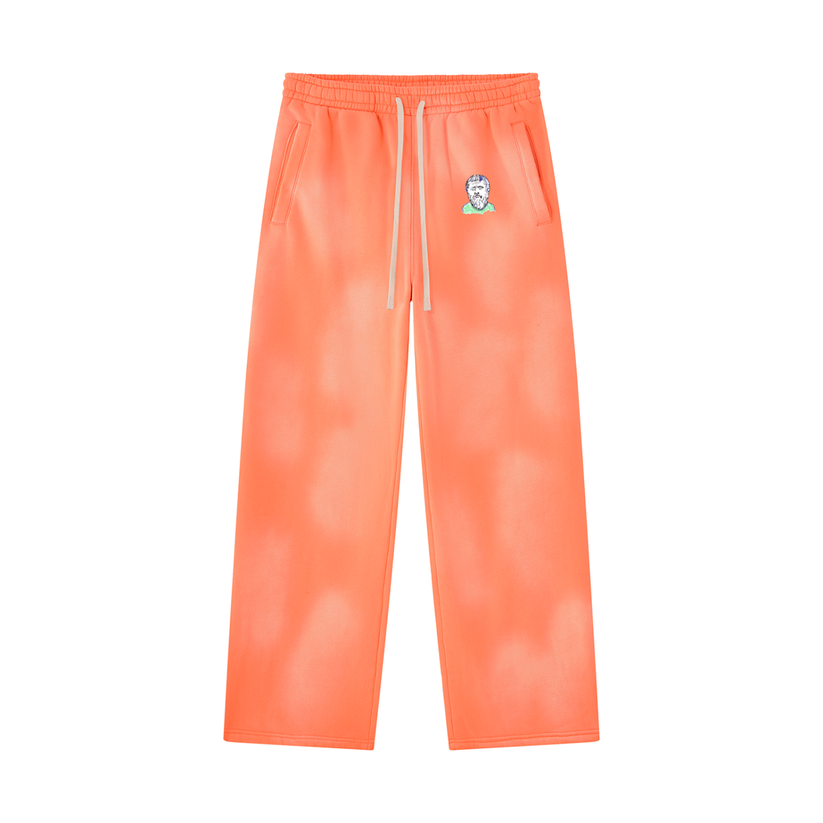 Mini Plato Unisex Sunfade Wide Leg Fleece Sweatpants