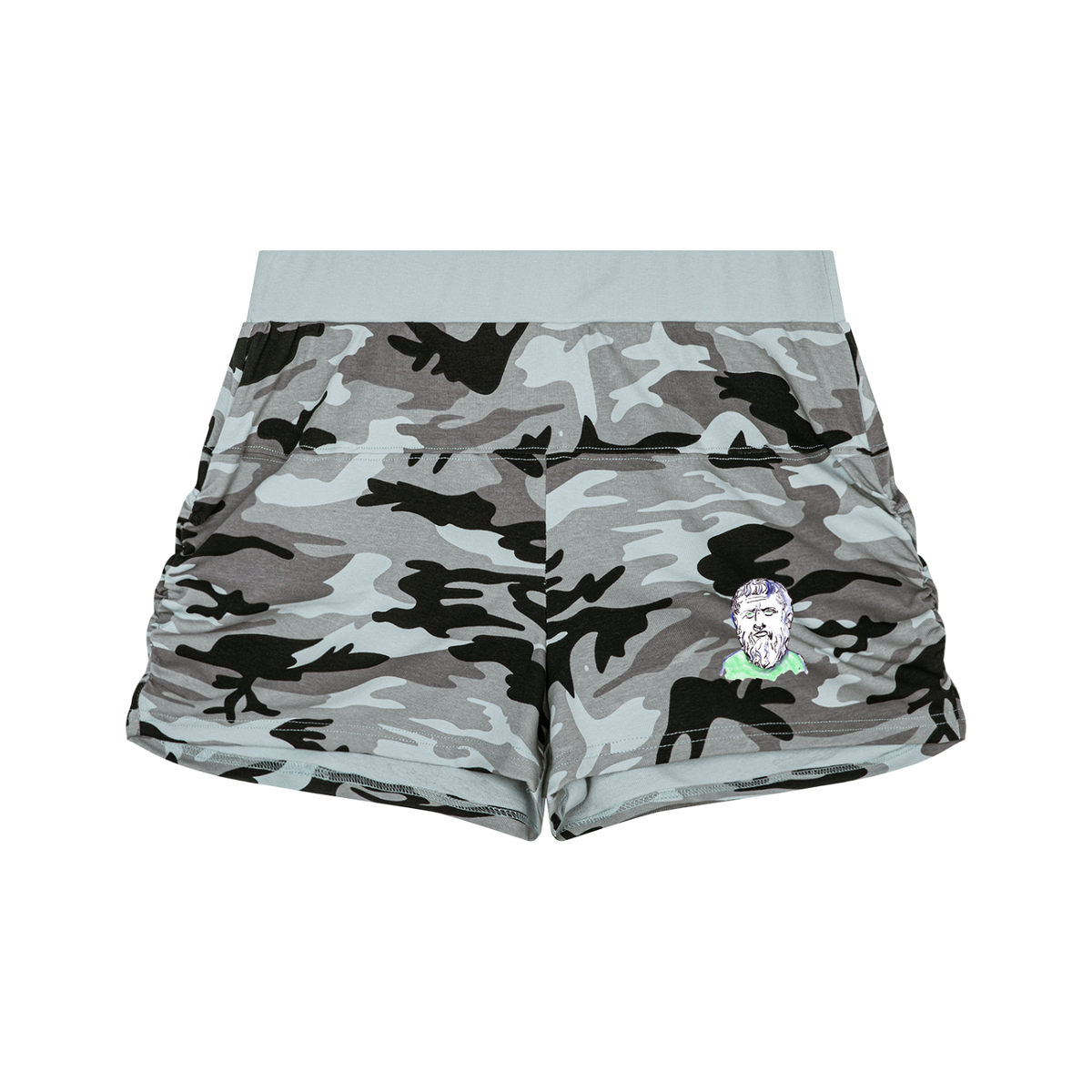 Mini Plato Women's Slim Camo Shorts