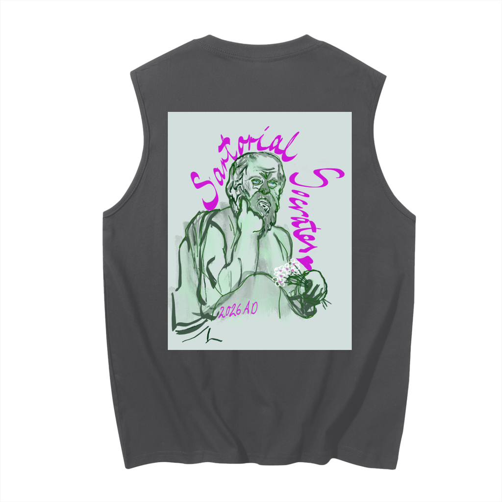 Mini Plato S S Men's Sleeveless Cotton Tank Top