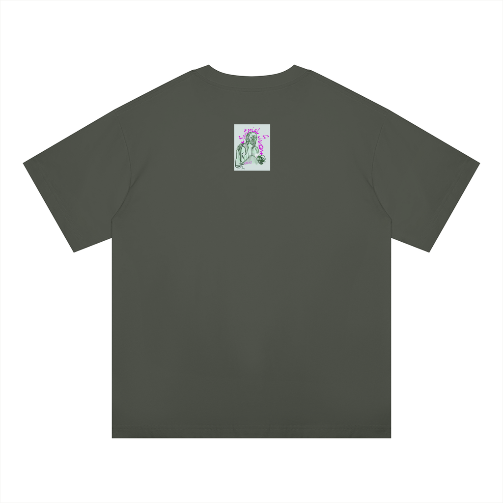 It Takes A Village Idiot Unisex Oversized Drop Shoulder T-Shirt