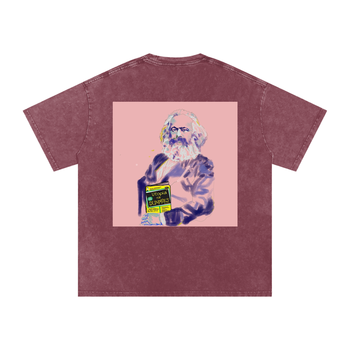 Utopia For Dummies Snow Washed Oversized Cotton T-Shirt