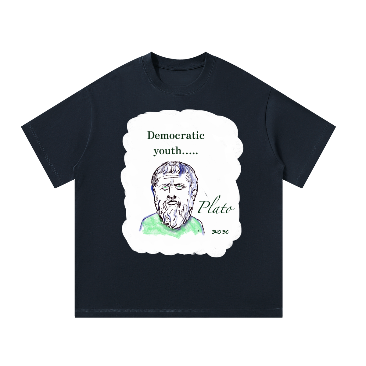 Plato Democratic Youth Unisex Oversized T-Shirt