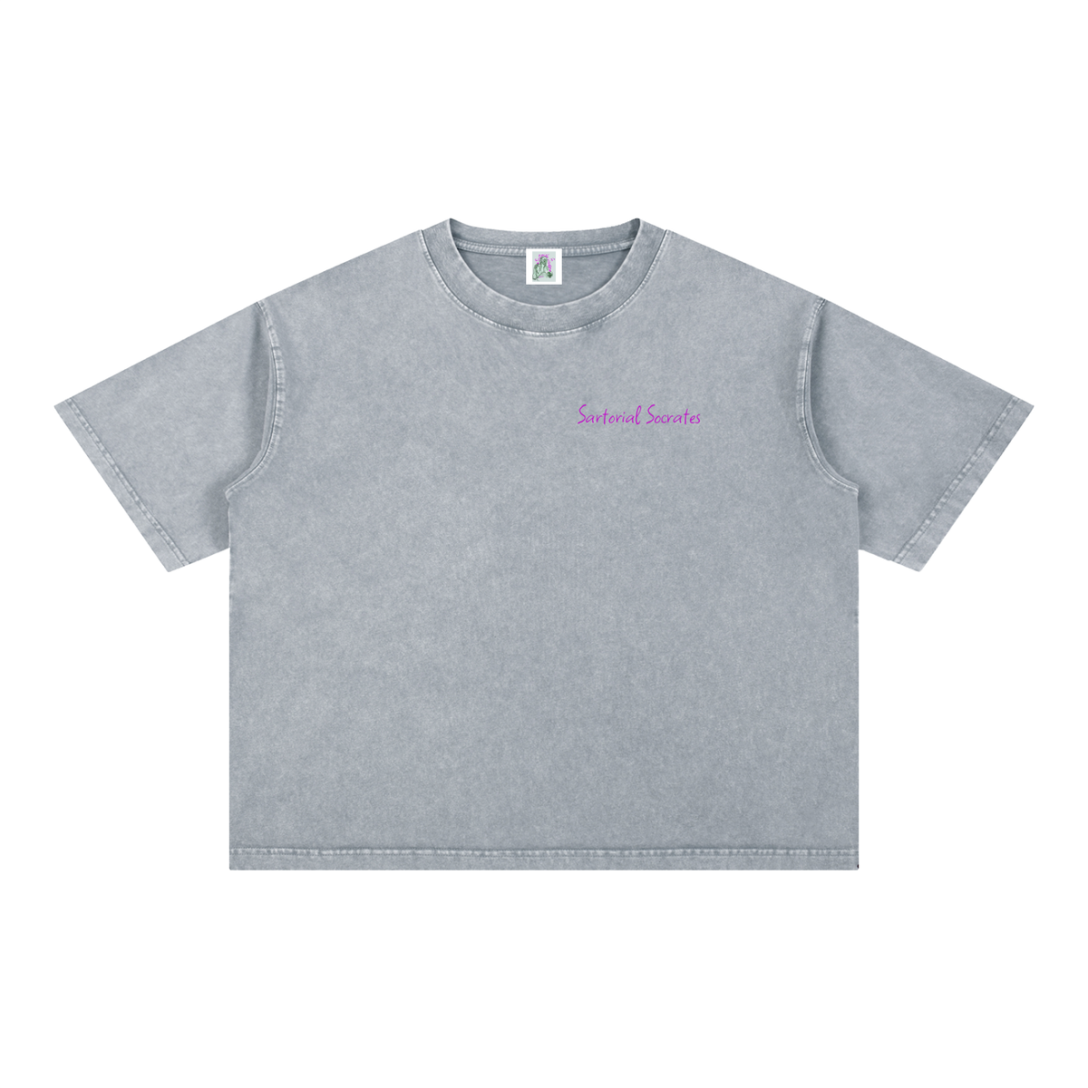 This. Guy. (Back print) Mineral Wash Boxy Cotton T-Shirt