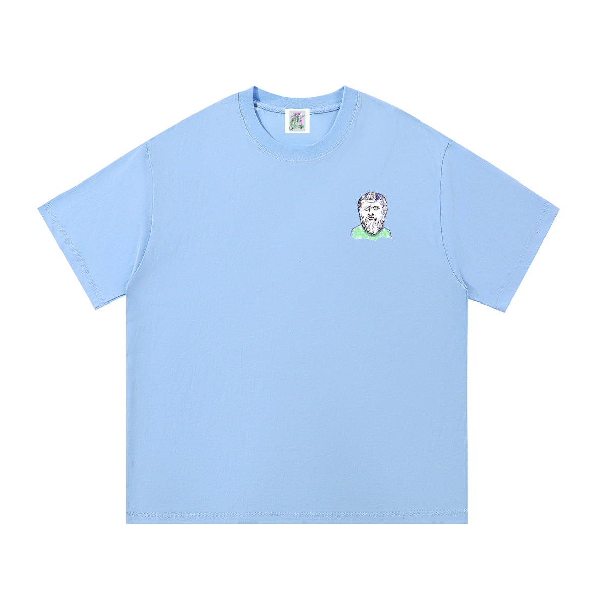Mini Plato (Large Logo) Essential Cotton T-Shirt