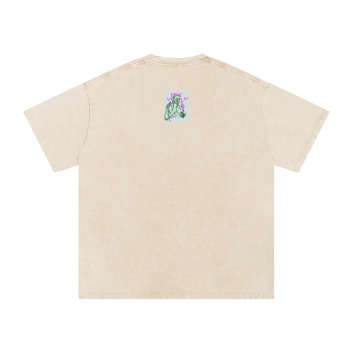 This. Guy. Snow Washed Oversized Cotton T-Shirt