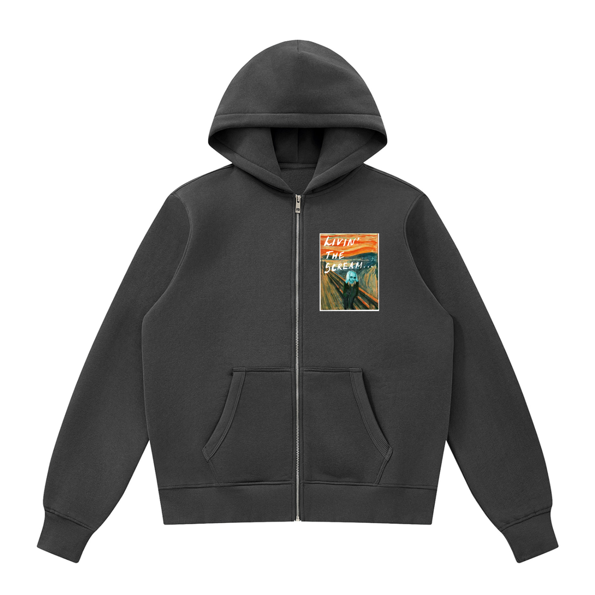 Livin' the Scream Unisex Fleece Full Zip Hoodie