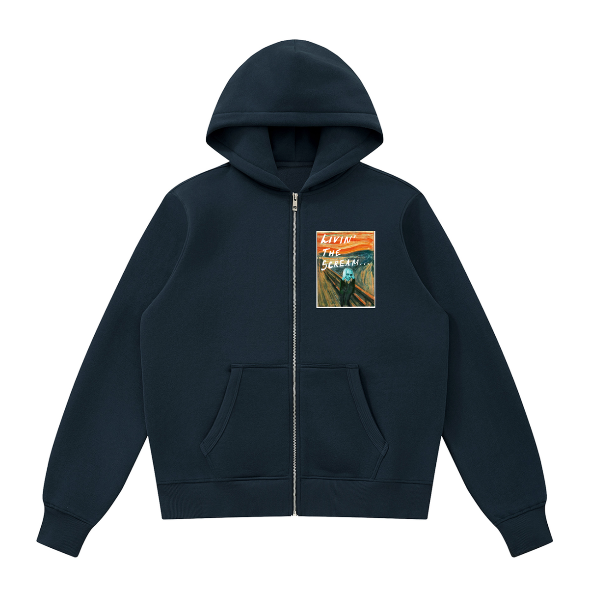 Livin' the Scream Unisex Fleece Full Zip Hoodie