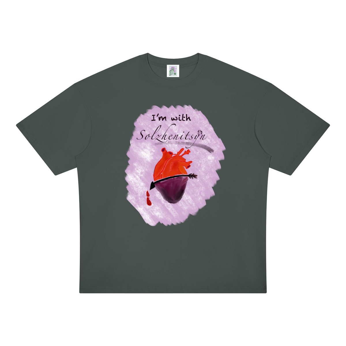 I'm With Solzhenitsyn Unisex Oversized Drop Shoulder T-Shirt