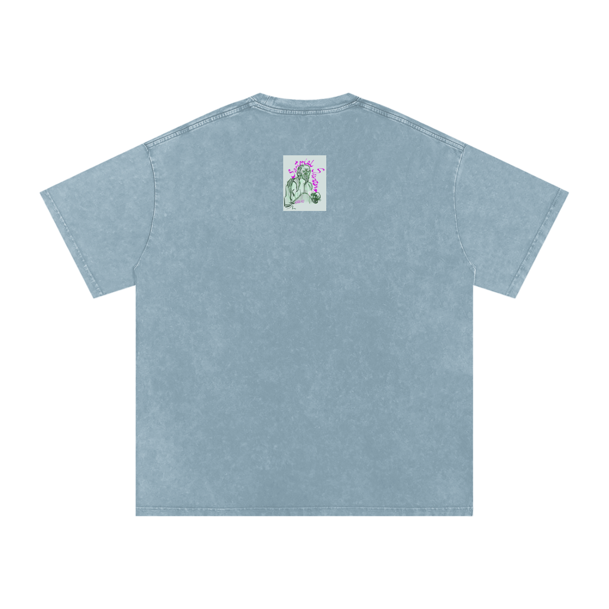 This. Guy. Snow Washed Oversized Cotton T-Shirt