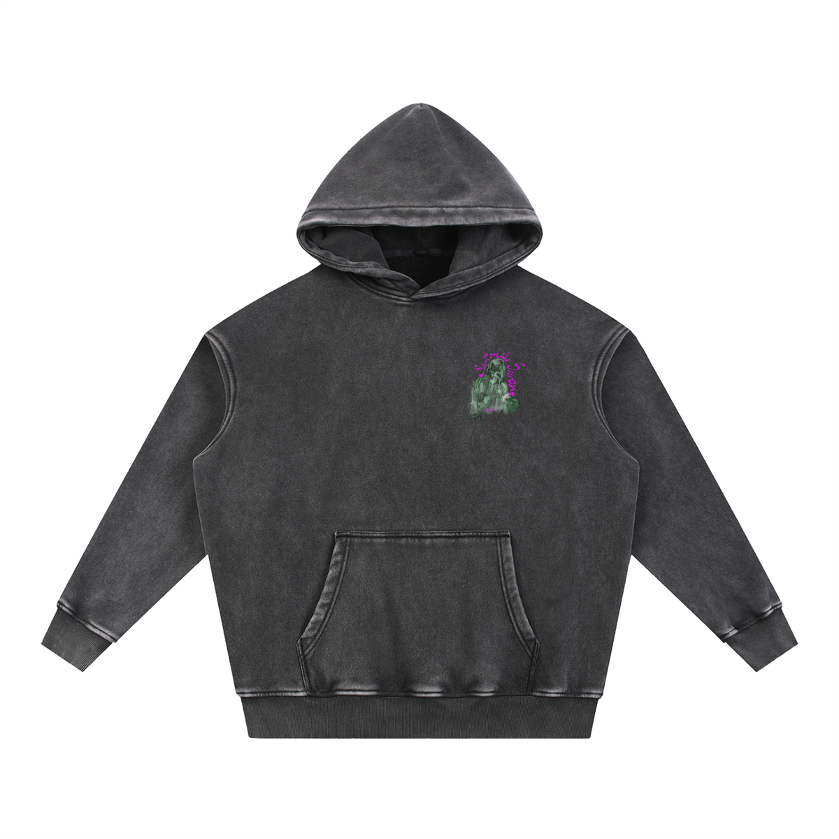 I'm With Solzhenitsyn Snow Wash Fleece Oversize Hoodie