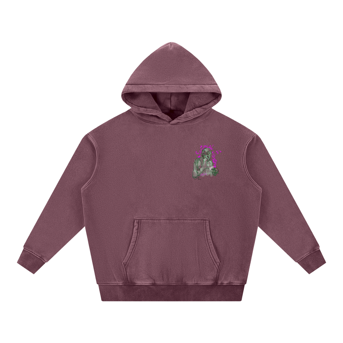 This. Guy. Snow Wash Fleece Oversize Hoodie