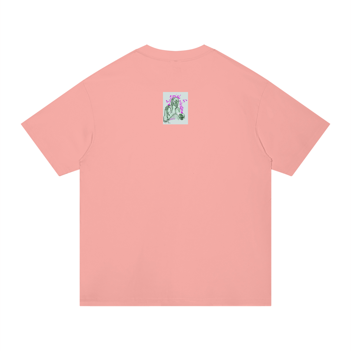 Living the Scream Rounded Unisex Regular Fit Cotton T-Shirt