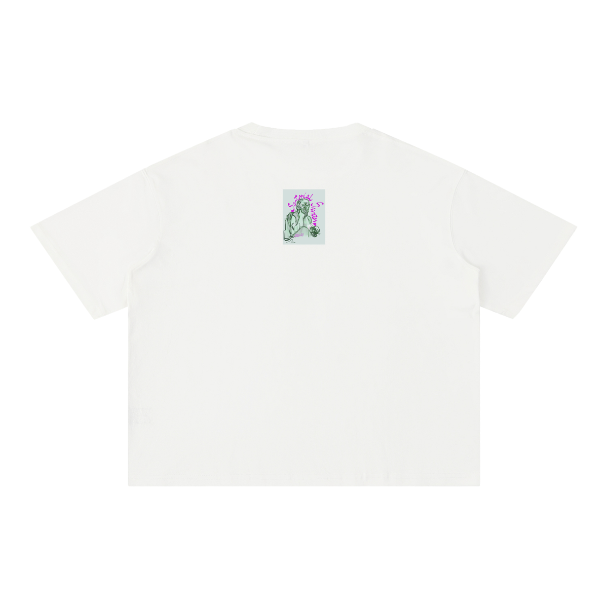 It Takes A Village Idiot Mineral Wash Boxy Cotton T-Shirt