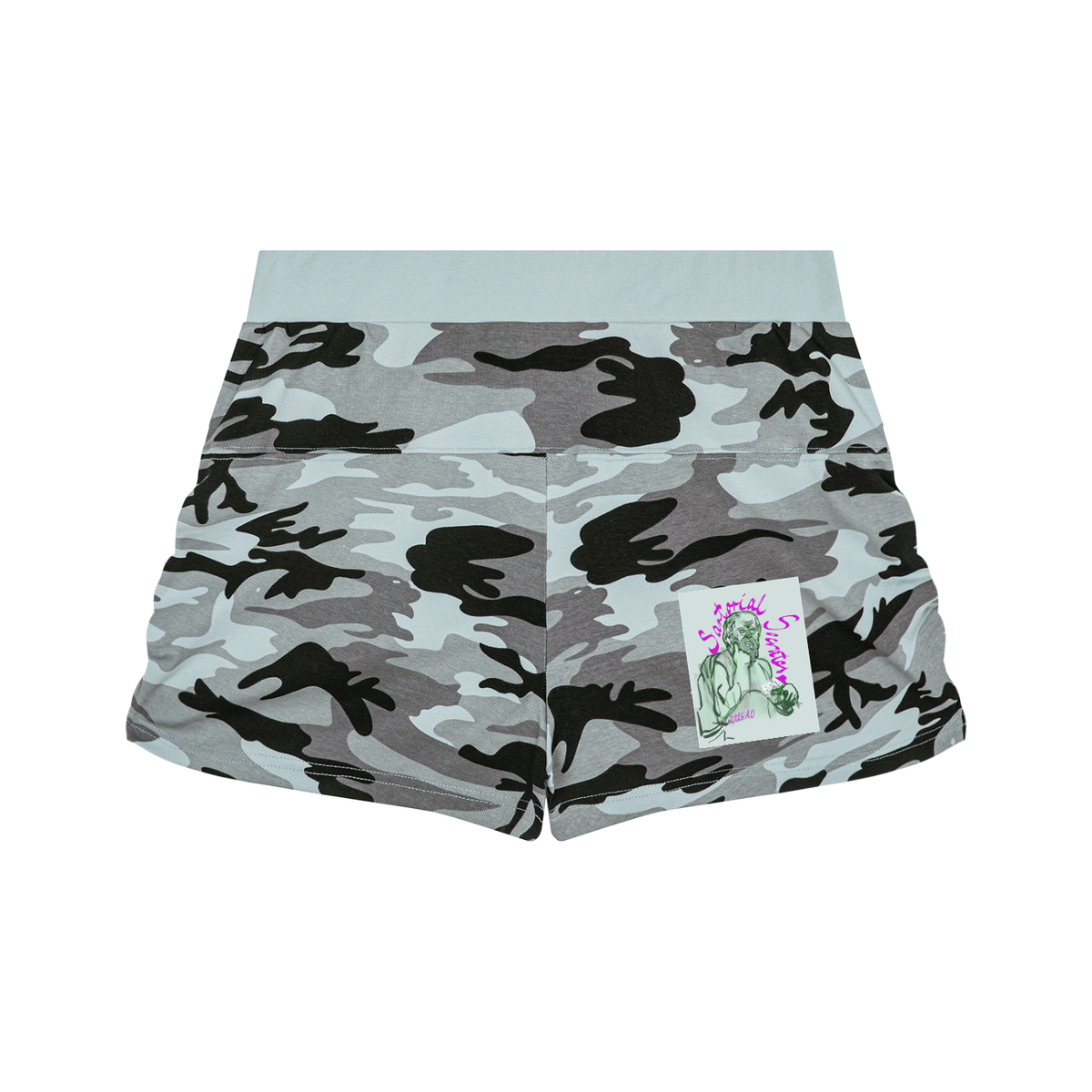 Mini Plato Women's Slim Camo Shorts