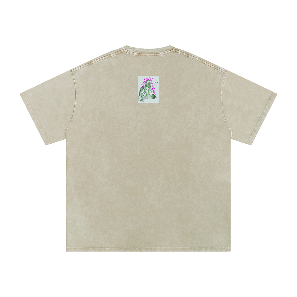 This. Guy. Snow Washed Oversized Cotton T-Shirt