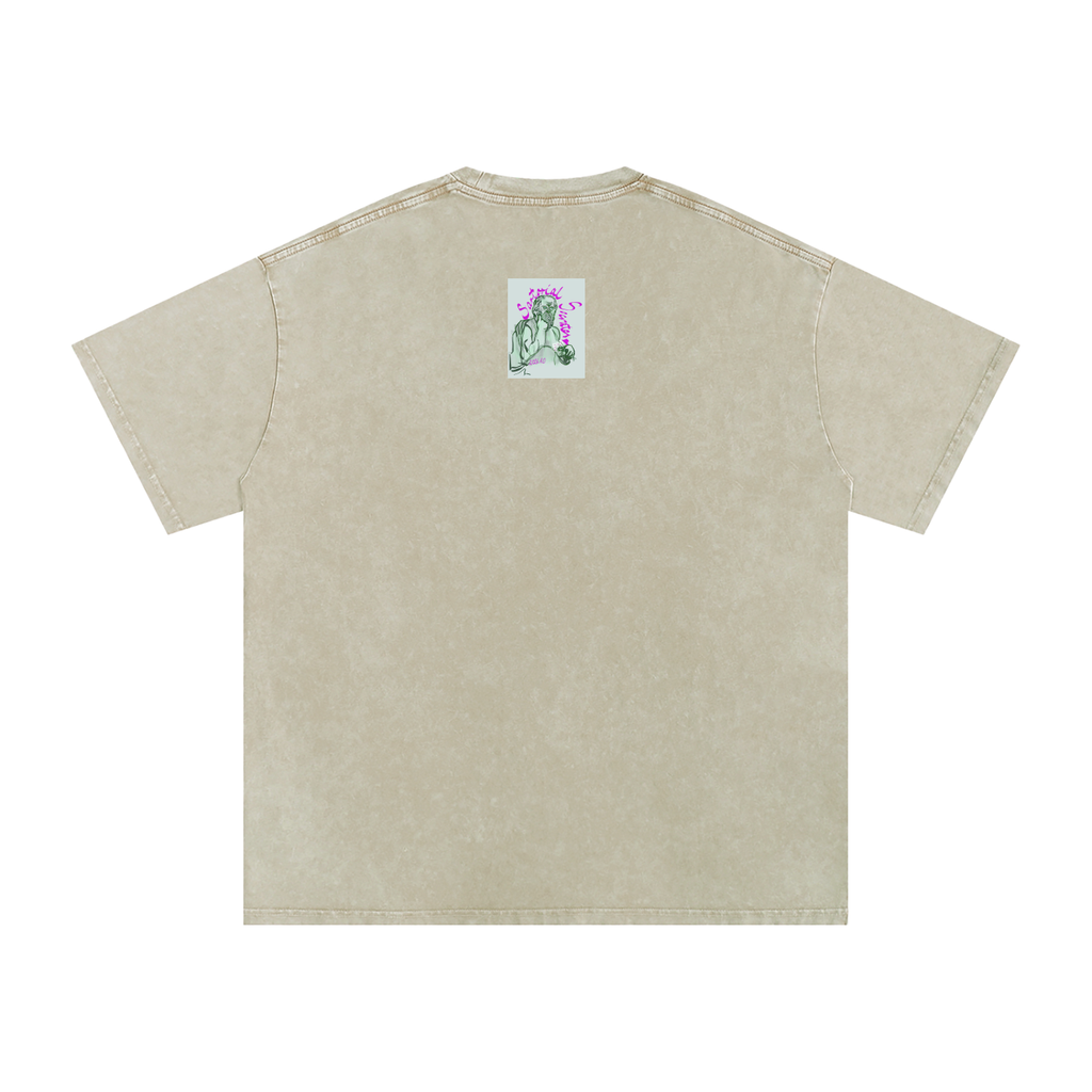 This. Guy. Snow Washed Oversized Cotton T-Shirt