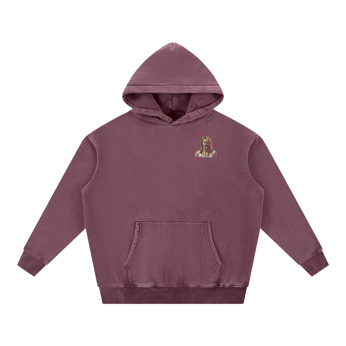 Mini This. Guy. Snow Wash Fleece Oversize Hoodie