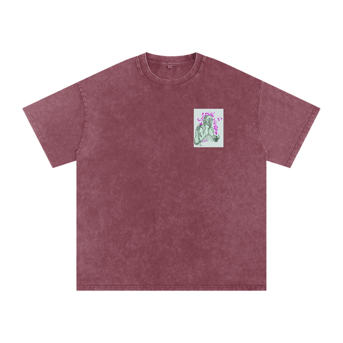 Utopia For Dummies Snow Washed Oversized Cotton T-Shirt