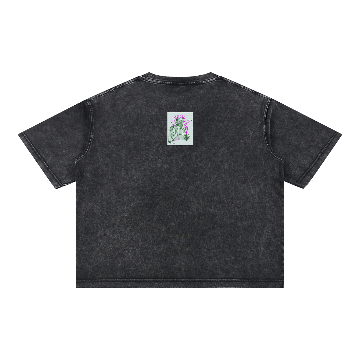 Livin the Scream Mineral Wash Boxy Cotton T-Shirt