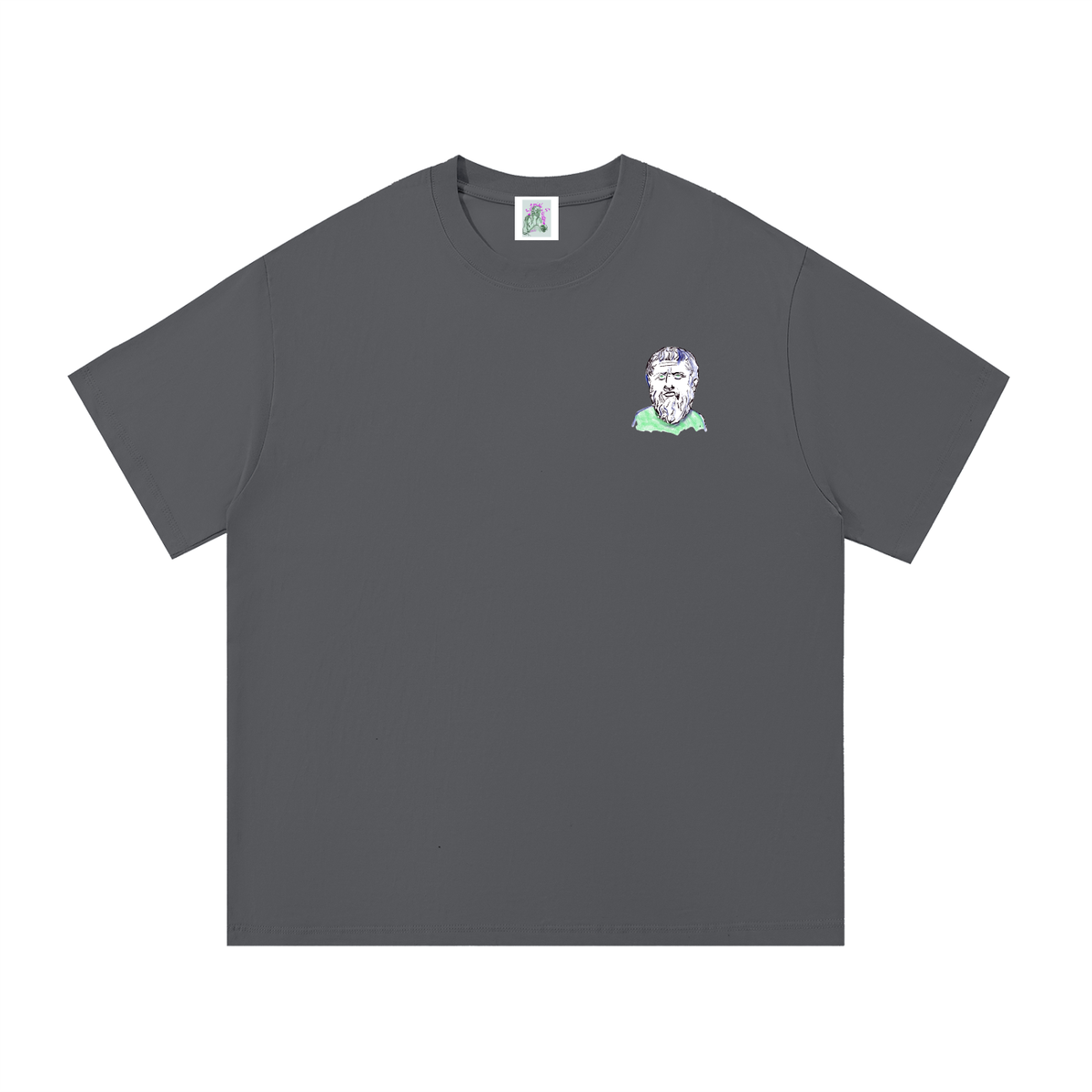 Mini Plato (Large Logo) Essential Cotton T-Shirt