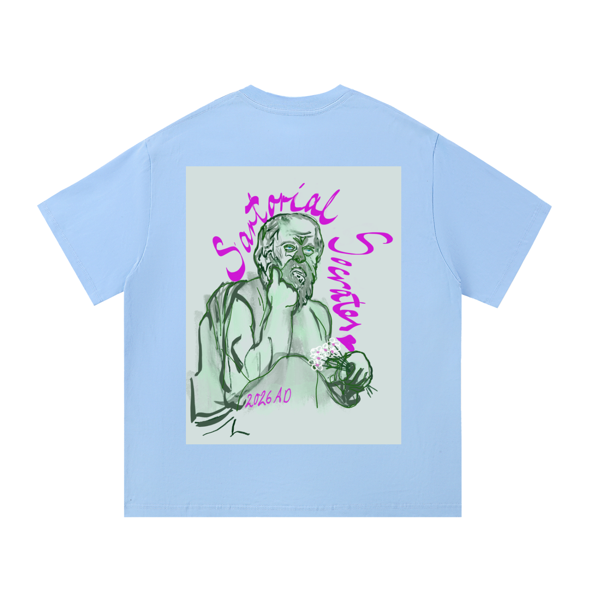 Mini Plato (Large Logo) Essential Cotton T-Shirt