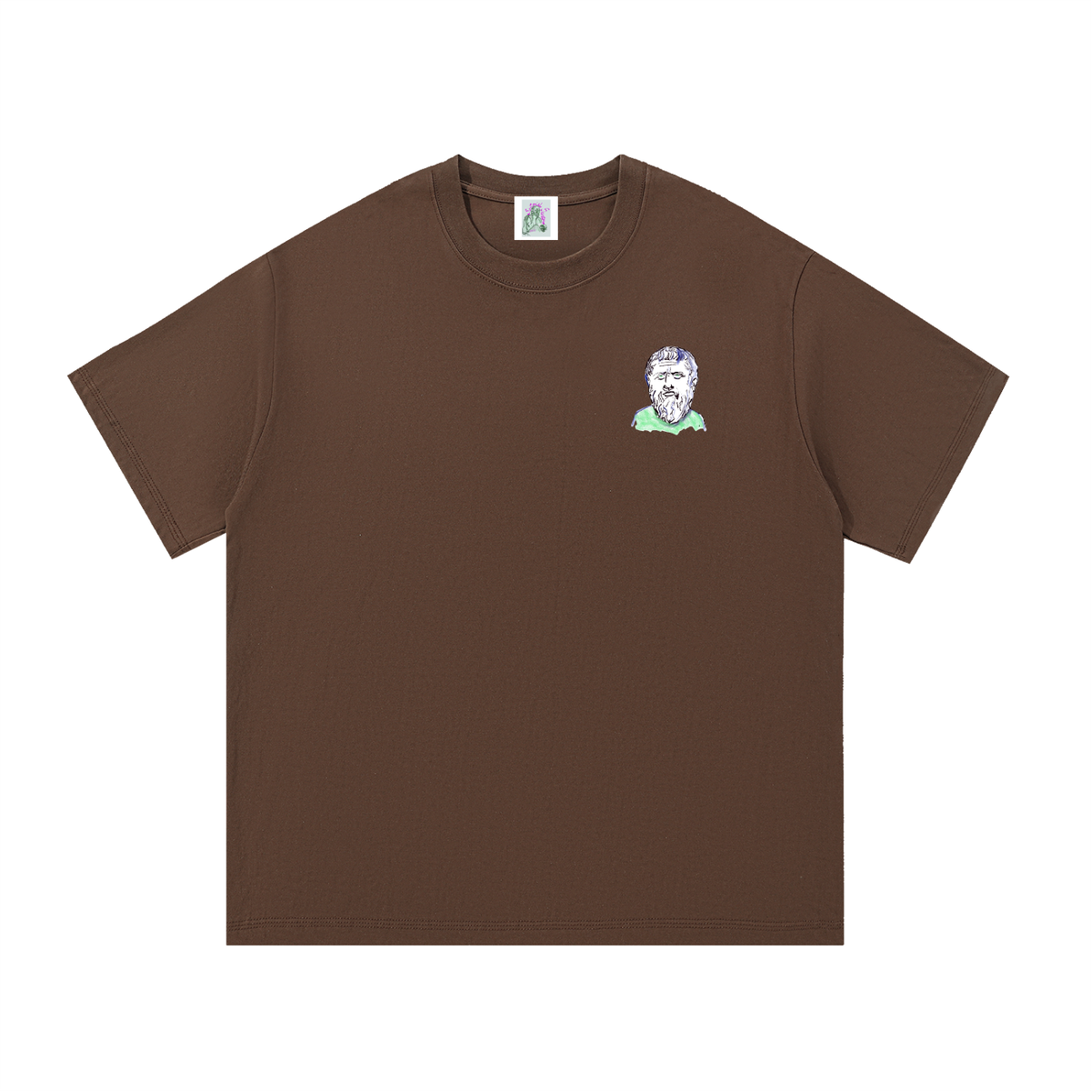Mini Plato (Large Logo) Essential Cotton T-Shirt
