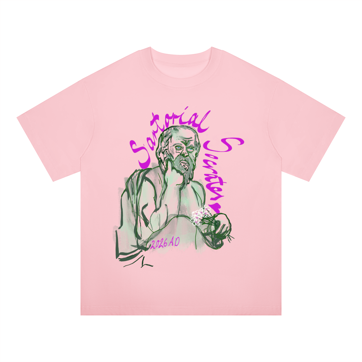 Sartorial Socrates Unisex Oversized Drop Shoulder T-Shirt