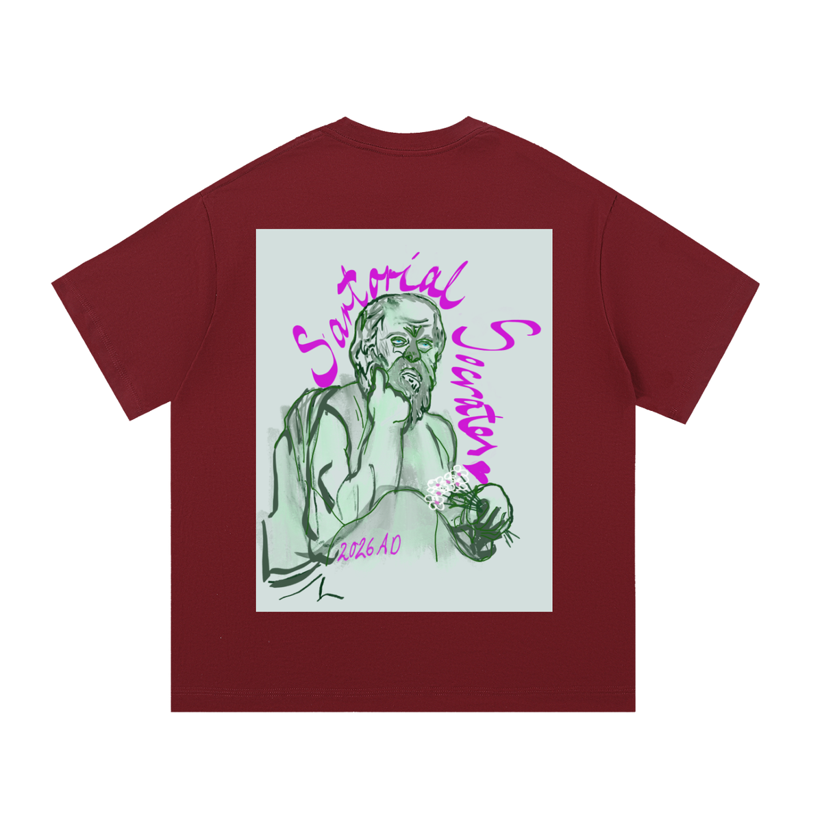 Mini Plato (Large Logo) Essential Cotton T-Shirt