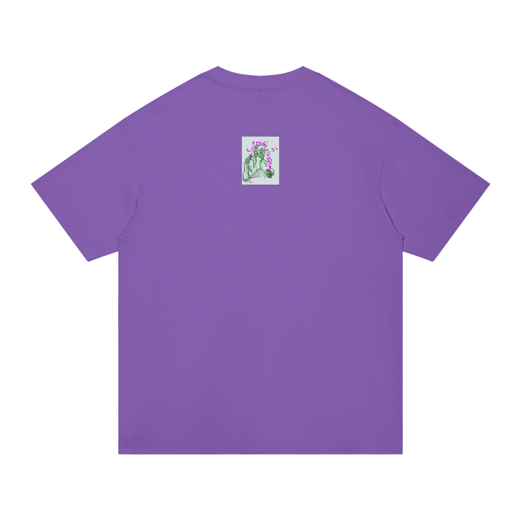 Living the Scream Rounded Unisex Regular Fit Cotton T-Shirt