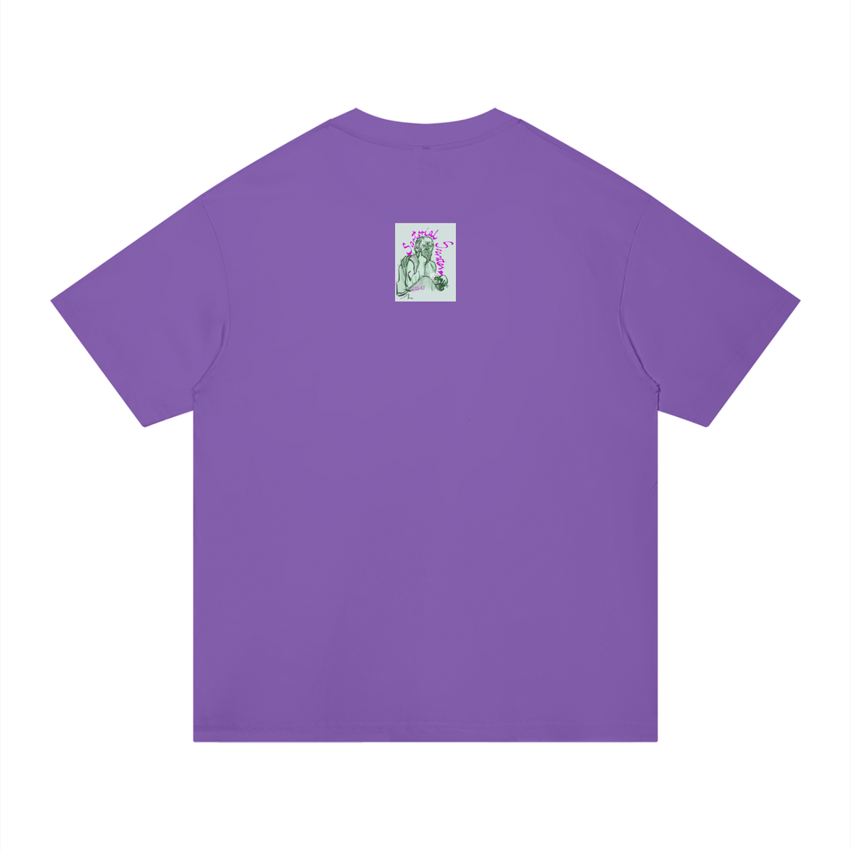 Living the Scream Rounded Unisex Regular Fit Cotton T-Shirt