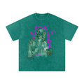 Sartorial Socrates Logo Snow Washed Oversized Cotton T-Shirt