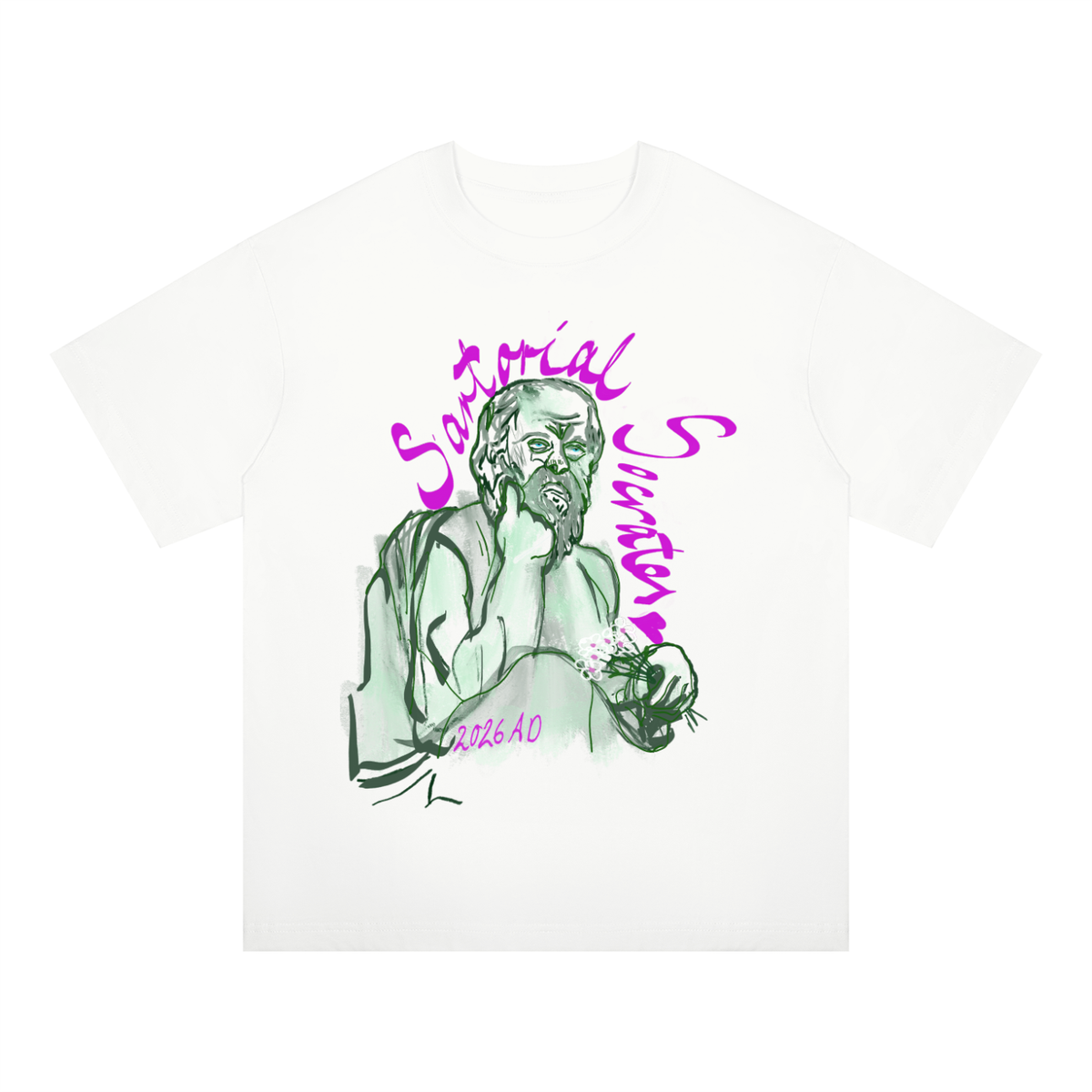 Sartorial Socrates Unisex Oversized Drop Shoulder T-Shirt