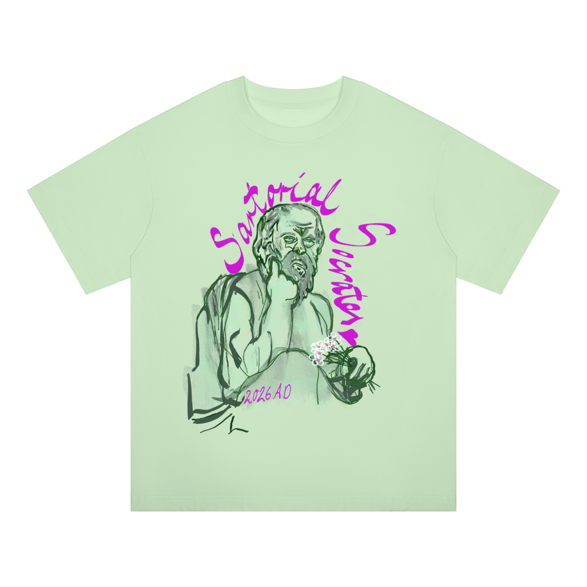 Sartorial Socrates Unisex Oversized Drop Shoulder T-Shirt