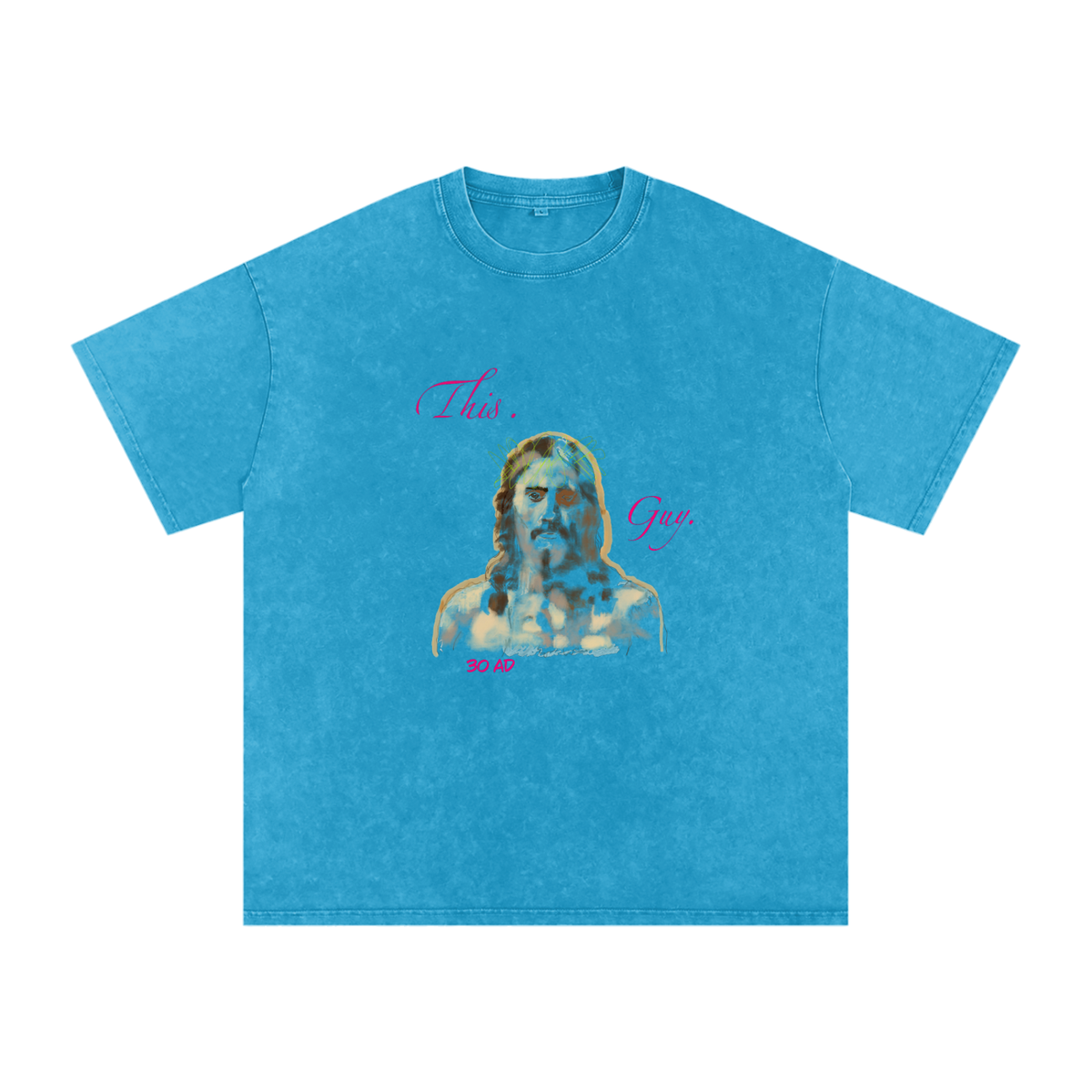 This. Guy. Snow Washed Oversized Cotton T-Shirt