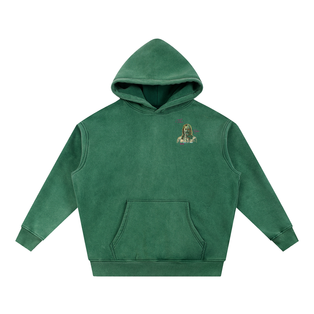 Mini This. Guy. Snow Wash Fleece Oversize Hoodie