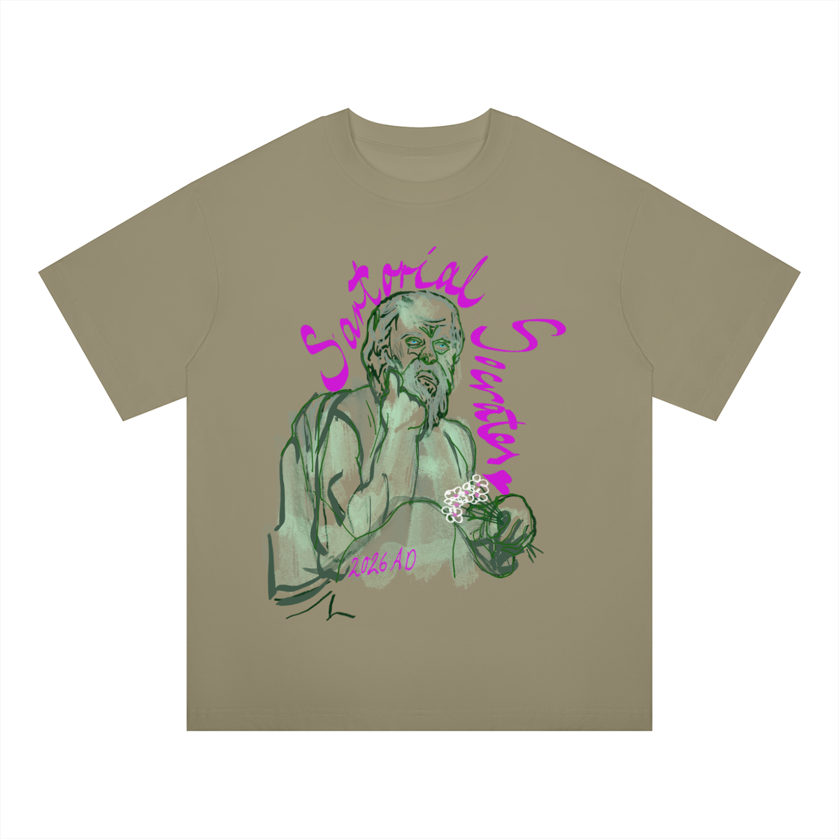 Sartorial Socrates Unisex Oversized Drop Shoulder T-Shirt