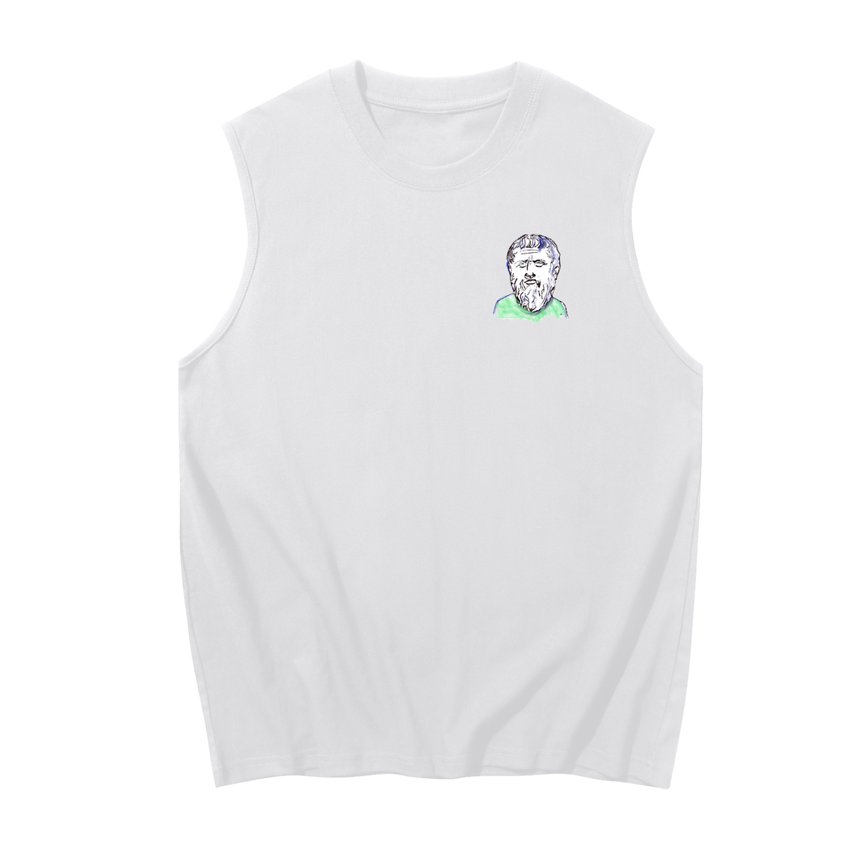 Mini Plato S S Men's Sleeveless Cotton Tank Top