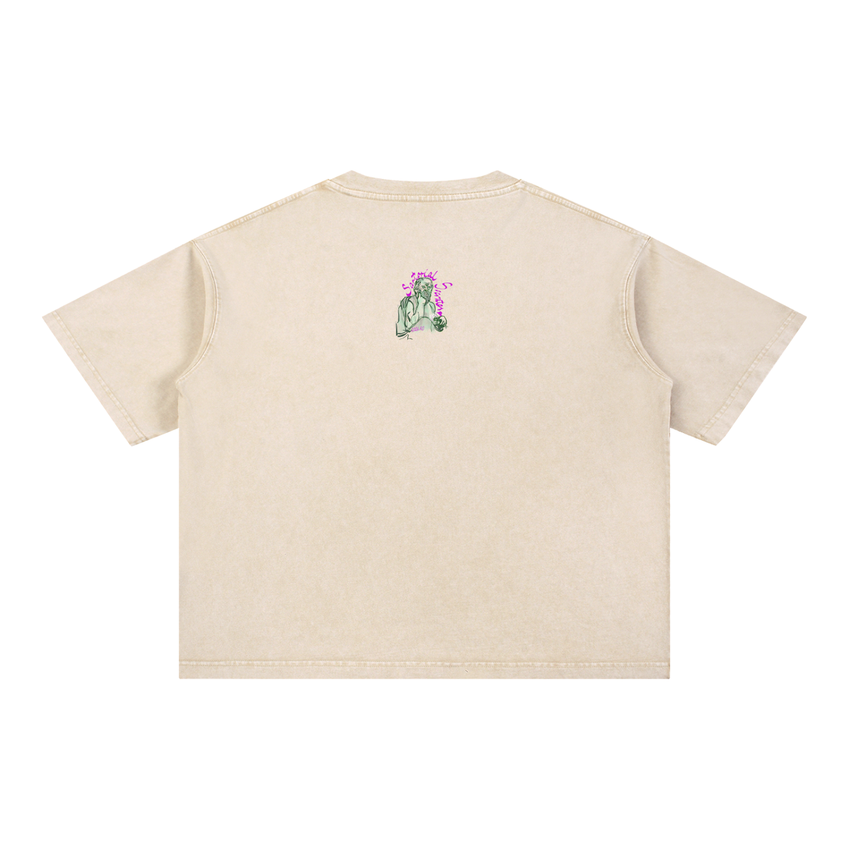 Live The Truth Mineral Wash Boxy Cotton T-Shirt