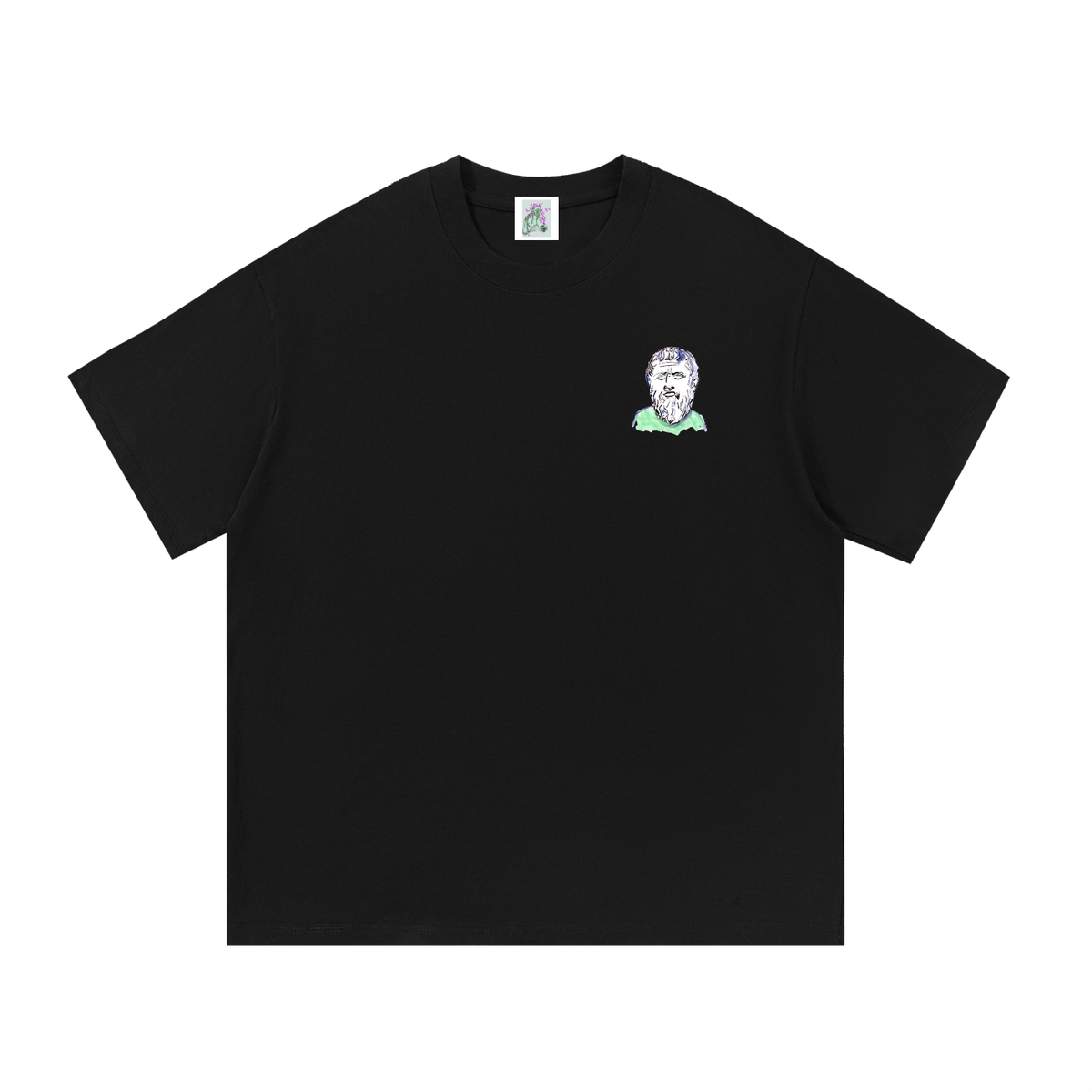 Mini Plato (Large Logo) Essential Cotton T-Shirt