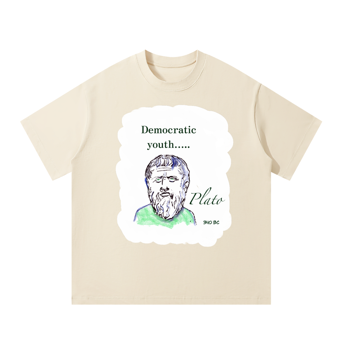 Democratic Youth Plato Unisex Oversized T-Shirt