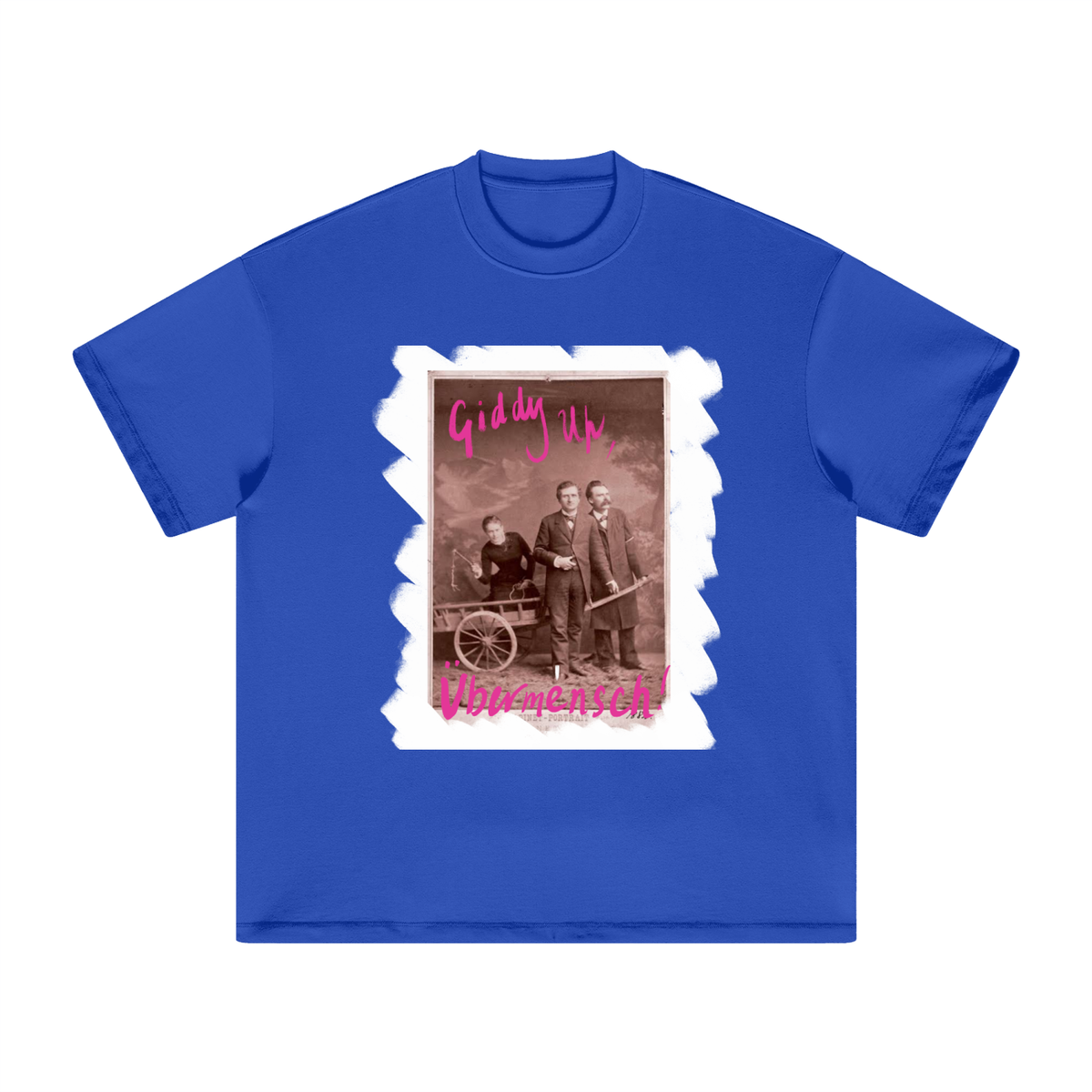 Giddy Up, Ubermensch! Heavyweight Earth Tone T-Shirt