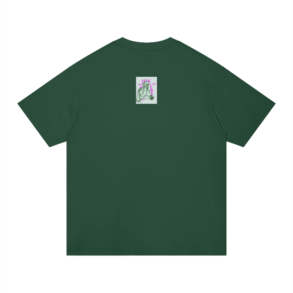 Living the Scream Rounded Unisex Regular Fit Cotton T-Shirt