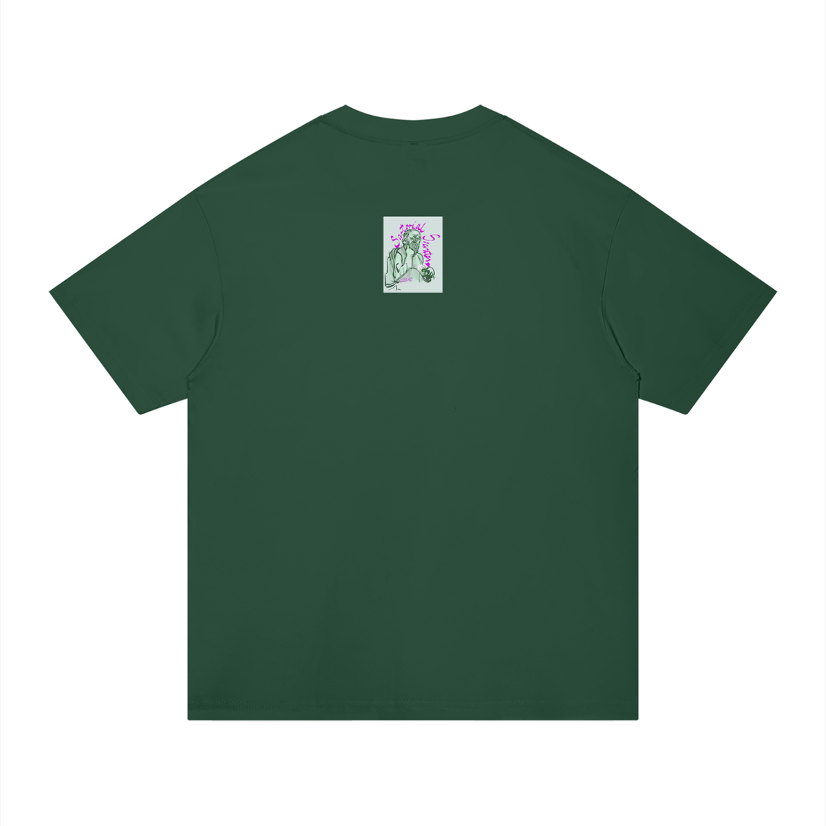 Living the Scream Rounded Unisex Regular Fit Cotton T-Shirt